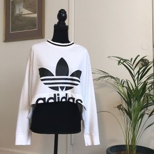 Adidas Cropped Crewneck Sweatshirt